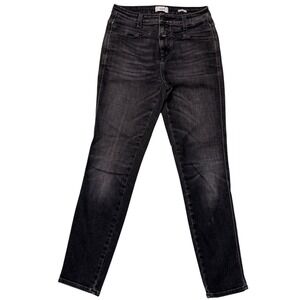 Closed Skinny Pusher‎ Jeans Washed Black High Rise Denim C91231 Italy - 28